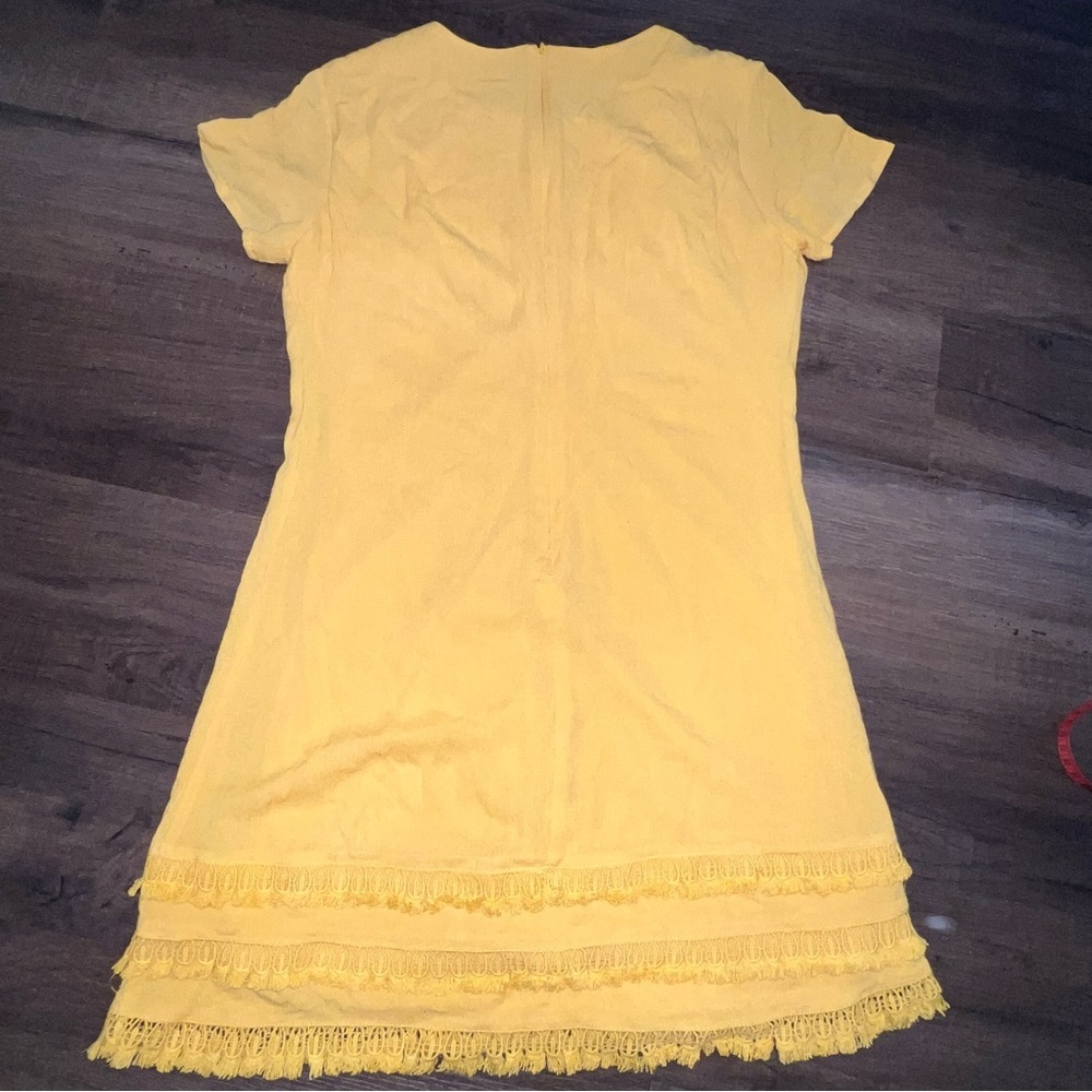 Lulu’s Golden Yellow Mini Dress - Picture 3 of 8